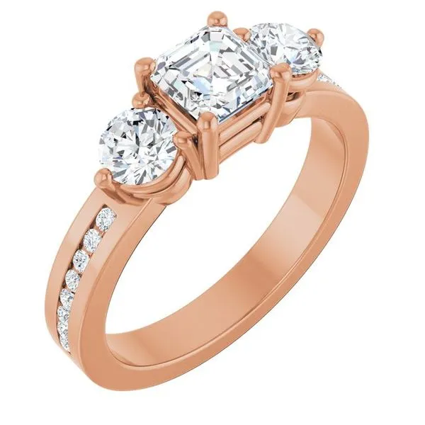 Three-Stone Engagement Ring Northwood Jewelers Northwood, OH