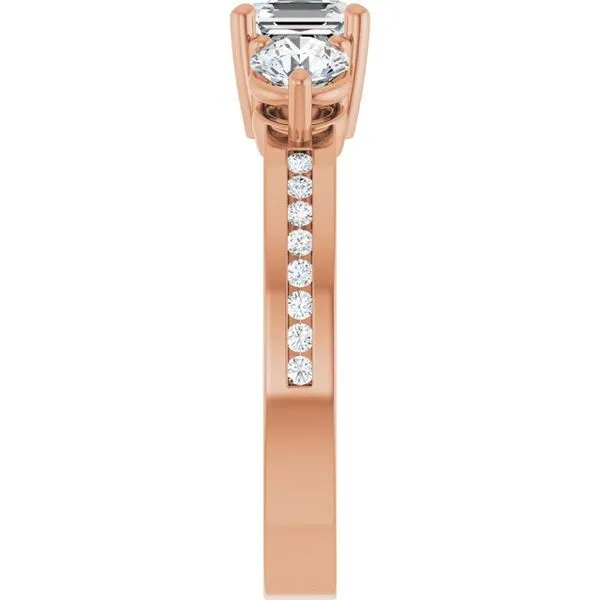 Three-Stone Engagement Ring Image 4 JF Jones Jewelers Rochester, NY