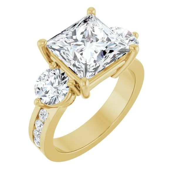 Three-Stone Engagement Ring Clater Jewelers Louisville, KY