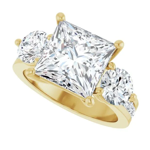 Three-Stone Engagement Ring Image 5 The Ring Austin Round Rock, TX