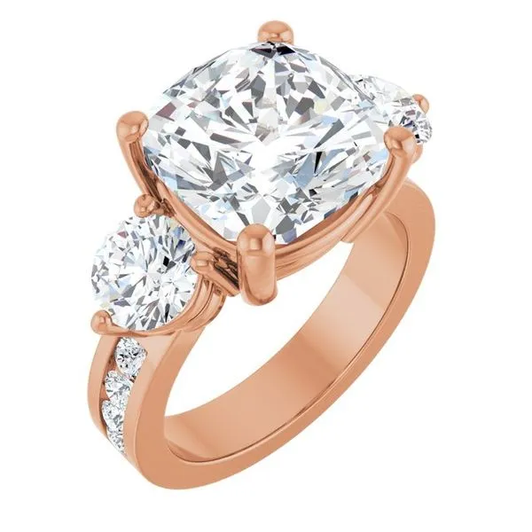 Three-Stone Engagement Ring Arezzo Jewelers Elmwood Park, IL
