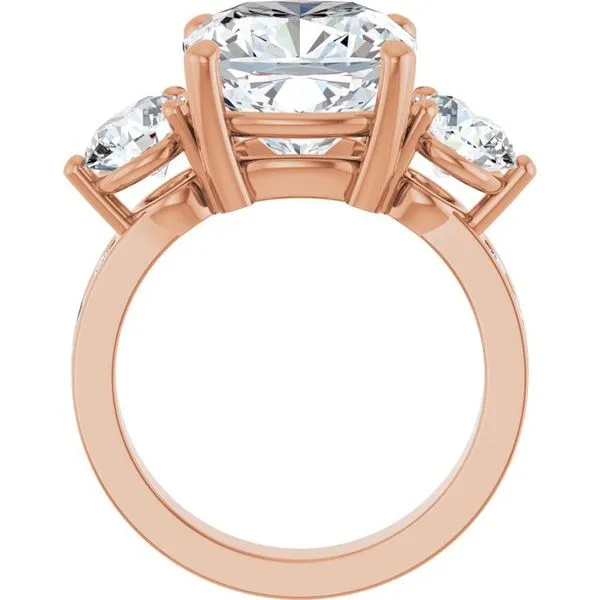 Three-Stone Engagement Ring Image 2 Paul James Jewelers Angels Camp, CA