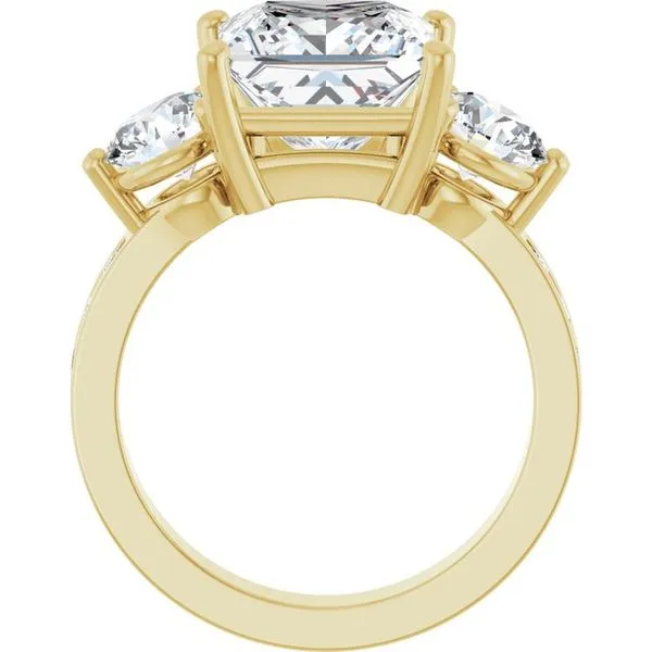 Three-Stone Engagement Ring Image 2 Clater Jewelers Louisville, KY