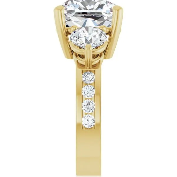 Three-Stone Engagement Ring Image 4 Jimmy Smith Jewelers Decatur, AL