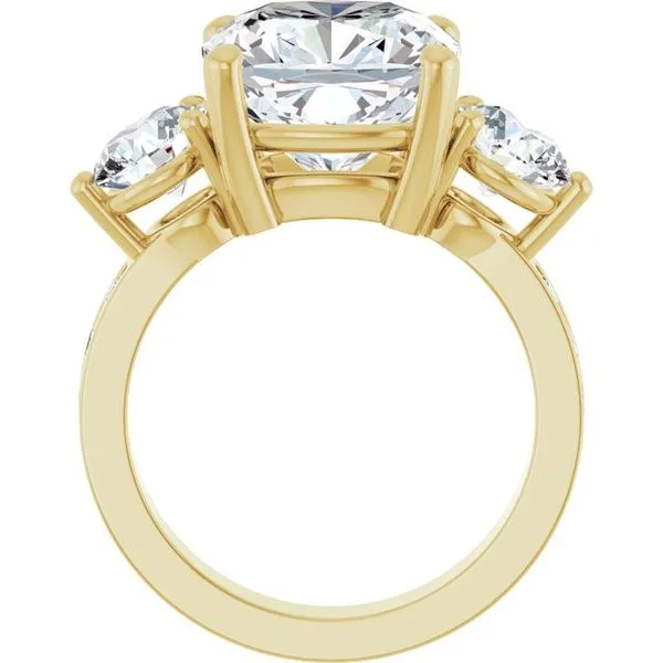 Three-Stone Engagement Ring Image 2 Northwood Jewelers Northwood, OH