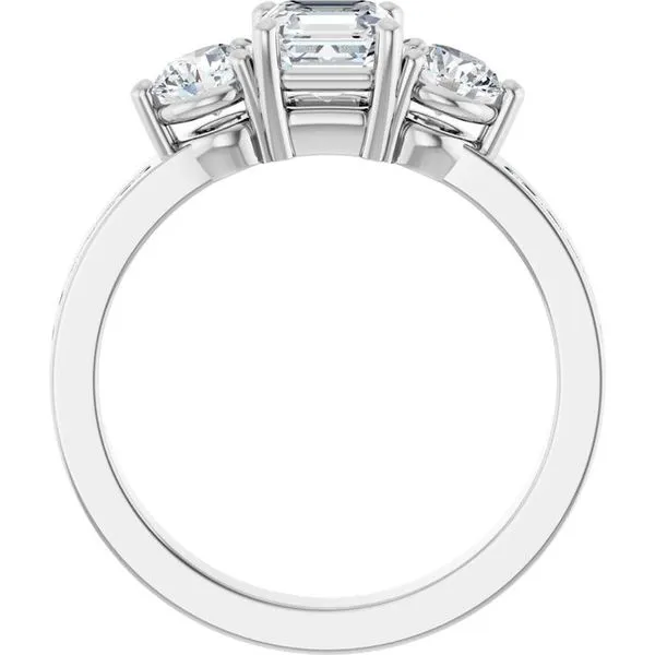 Three-Stone Engagement Ring Image 2 The Ring Austin Round Rock, TX