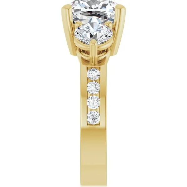 Three-Stone Engagement Ring Image 4 The Ring Austin Round Rock, TX