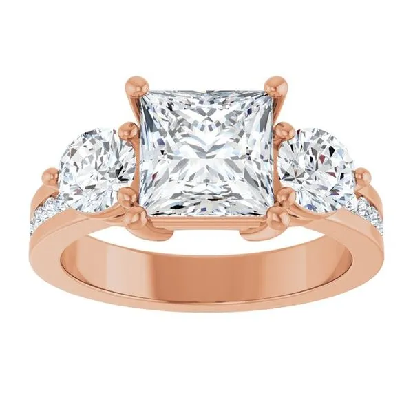 Three-Stone Engagement Ring Image 3 The Ring Austin Round Rock, TX