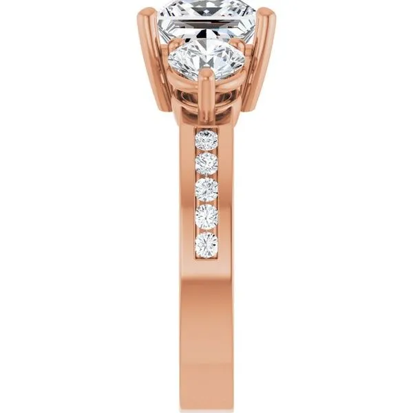 Three-Stone Engagement Ring Image 4 Paul James Jewelers Angels Camp, CA