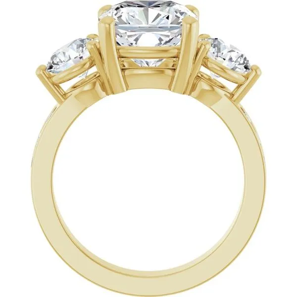 Three-Stone Engagement Ring Image 2 Paul James Jewelers Angels Camp, CA