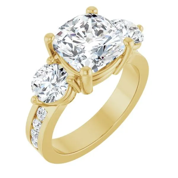 Three-Stone Engagement Ring Clater Jewelers Louisville, KY