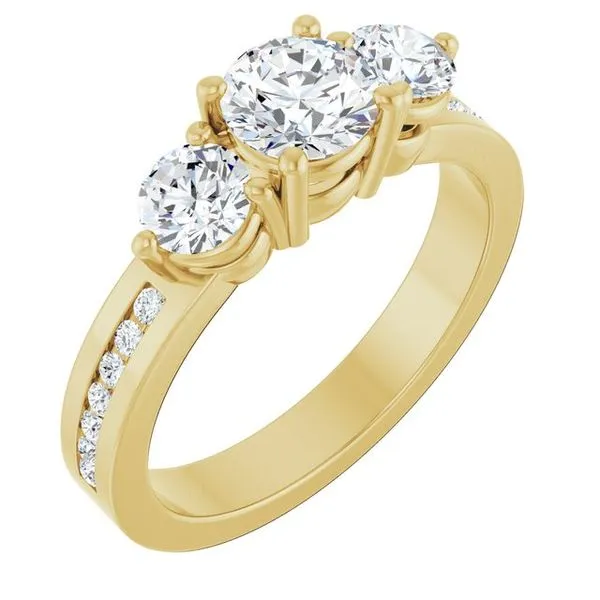 Three-Stone Engagement Ring Jimmy Smith Jewelers Decatur, AL