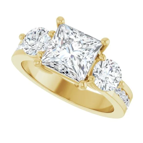 Three-Stone Engagement Ring Image 5 The Ring Austin Round Rock, TX