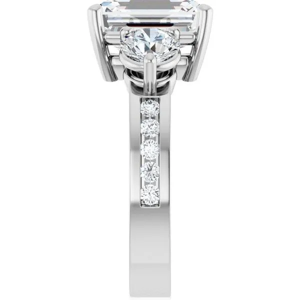 Three-Stone Engagement Ring Image 4 Paul James Jewelers Angels Camp, CA