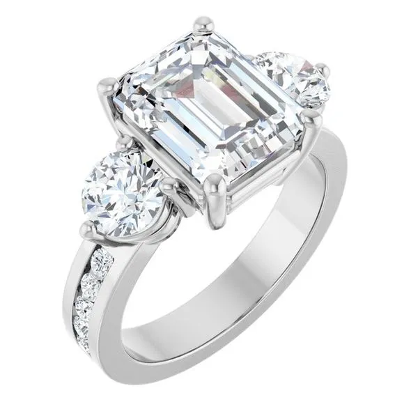 Three-Stone Engagement Ring Arezzo Jewelers Elmwood Park, IL