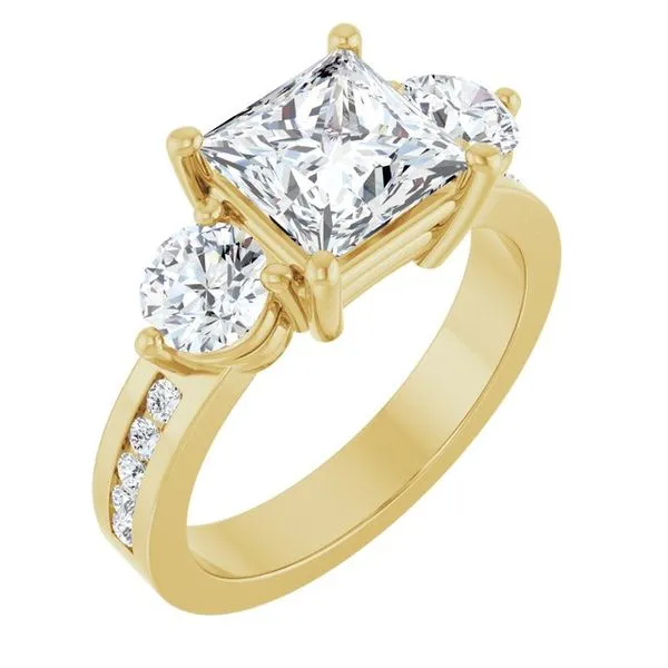 Three-Stone Engagement Ring Clater Jewelers Louisville, KY