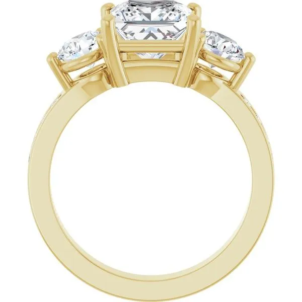 Three-Stone Engagement Ring Image 2 Clater Jewelers Louisville, KY