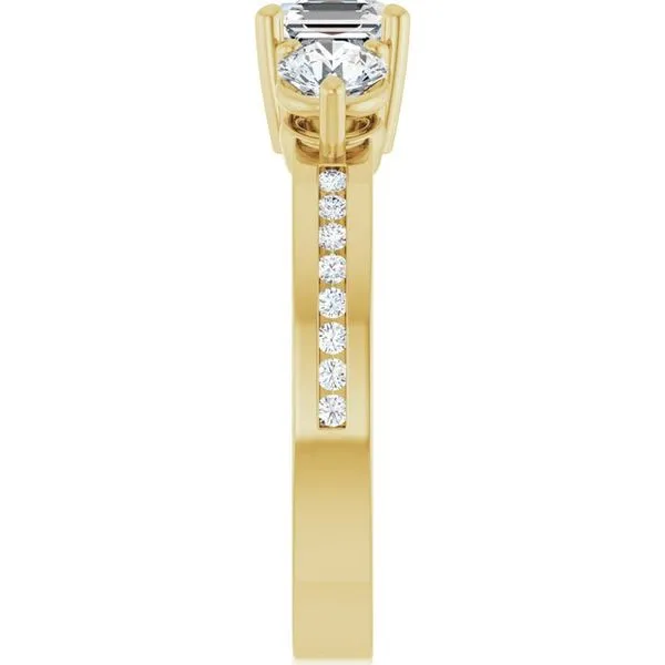 Three-Stone Engagement Ring Image 4 Northwood Jewelers Northwood, OH