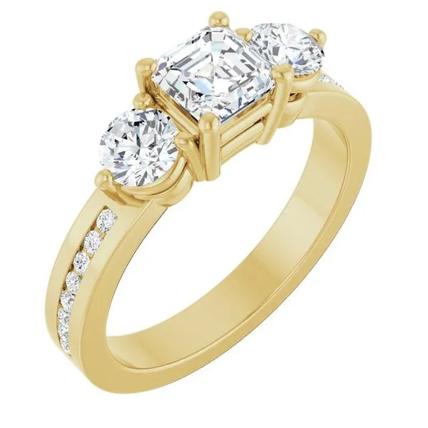 Three-Stone Engagement Ring Jimmy Smith Jewelers Decatur, AL