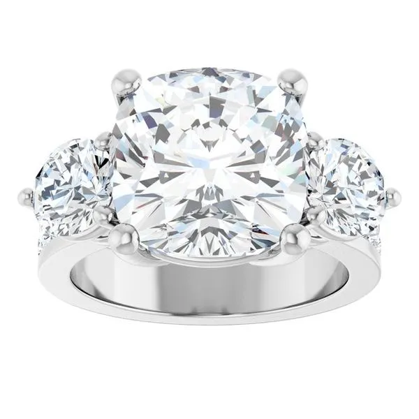 Three-Stone Engagement Ring Image 3 Mark Jewellers La Crosse, WI