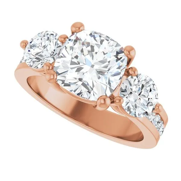 Three-Stone Engagement Ring Image 5 Clater Jewelers Louisville, KY