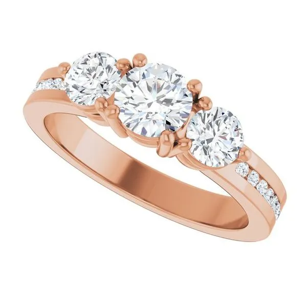 Three-Stone Engagement Ring Image 5 Northwood Jewelers Northwood, OH