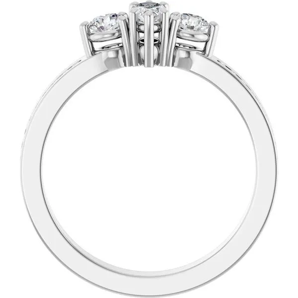 Three-Stone Engagement Ring Image 2 Raleigh Diamond Fine Jewelry Raleigh, NC