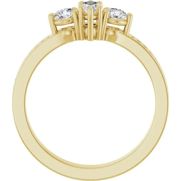 Three-Stone Engagement Ring Image 2 Jimmy Smith Jewelers Decatur, AL