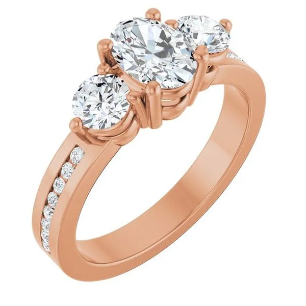 Three-Stone Engagement Ring Clater Jewelers Louisville, KY