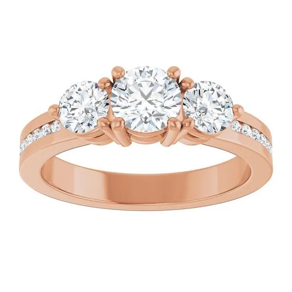 Three-Stone Engagement Ring Image 3 Raleigh Diamond Fine Jewelry Raleigh, NC