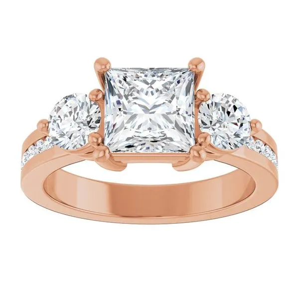 Three-Stone Engagement Ring Image 3 The Ring Austin Round Rock, TX