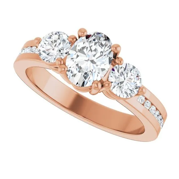 Three-Stone Engagement Ring Image 5 The Ring Austin Round Rock, TX