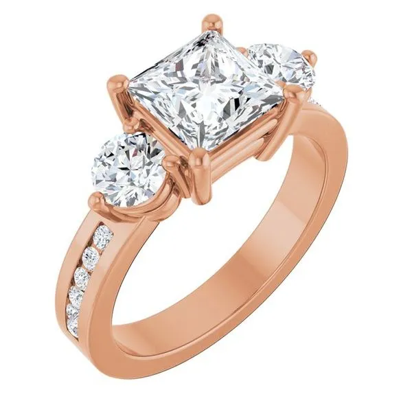 Three-Stone Engagement Ring Vulcan's Forge LLC KANSAS CITY, MO