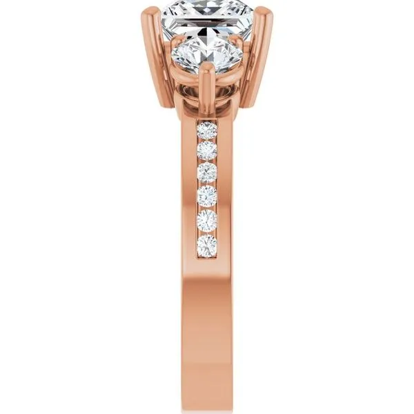 Three-Stone Engagement Ring Image 4 Northwood Jewelers Northwood, OH