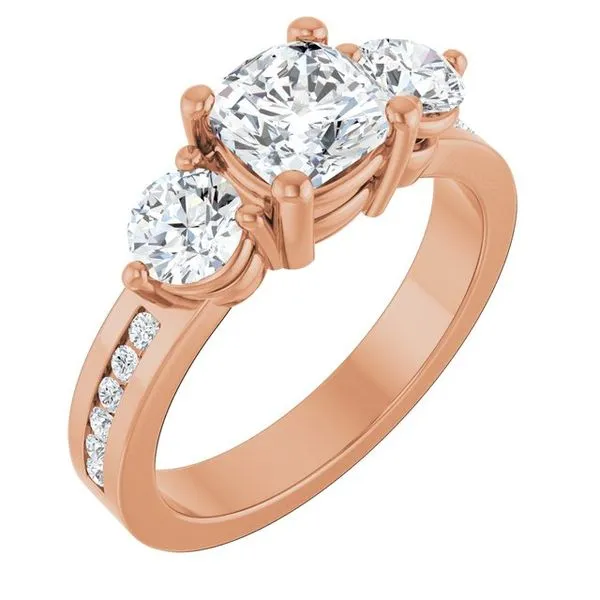 Three-Stone Engagement Ring Paul James Jewelers Angels Camp, CA