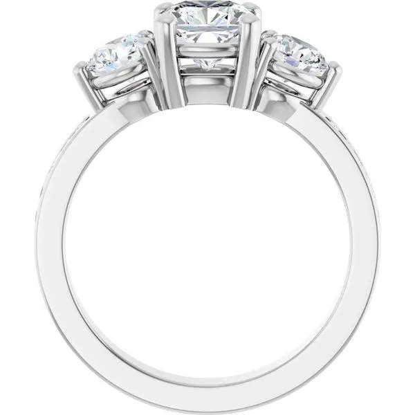 Three-Stone Engagement Ring Image 2 Clater Jewelers Louisville, KY