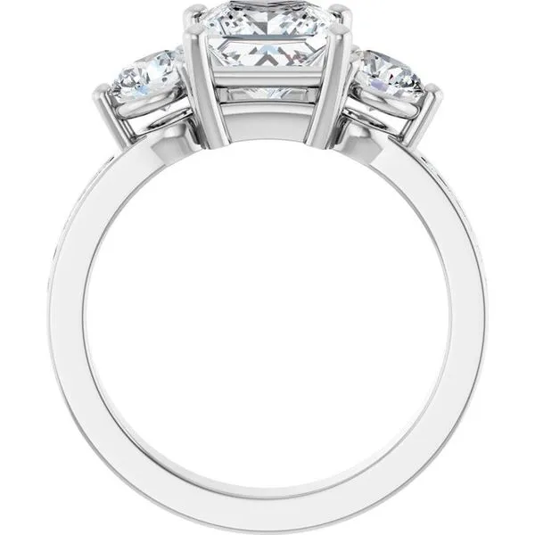 Three-Stone Engagement Ring Image 2 Paul James Jewelers Angels Camp, CA