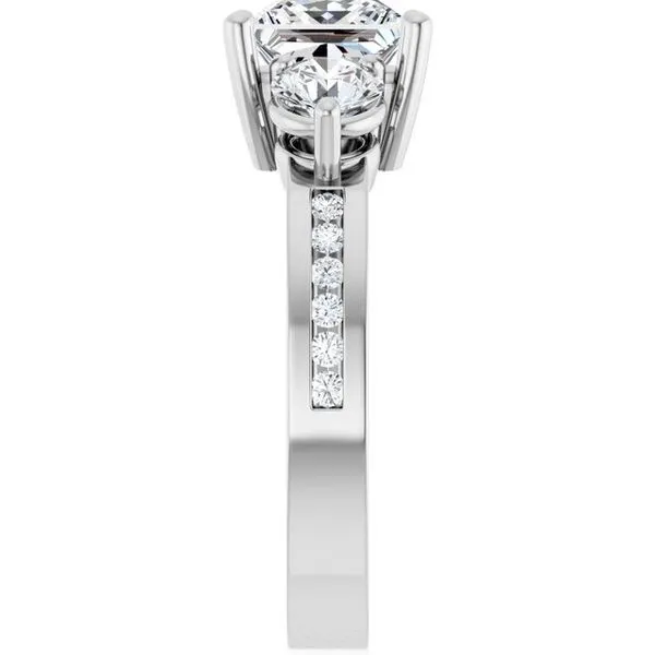 Three-Stone Engagement Ring Image 4 Northwood Jewelers Northwood, OH