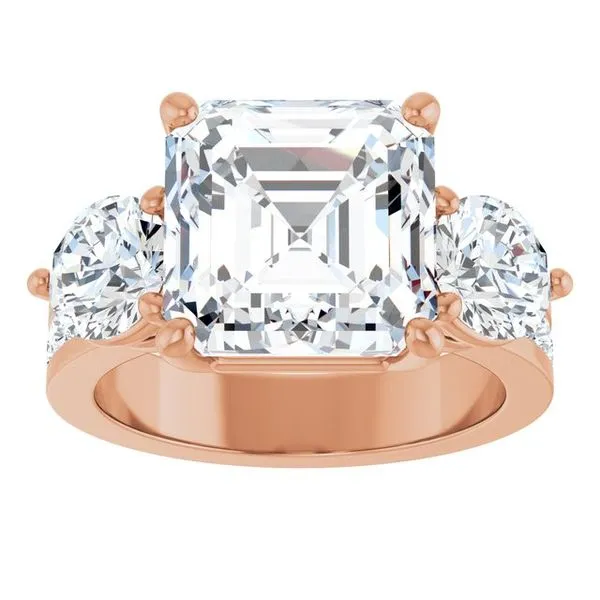 Three-Stone Engagement Ring Image 3 Raleigh Diamond Fine Jewelry Raleigh, NC