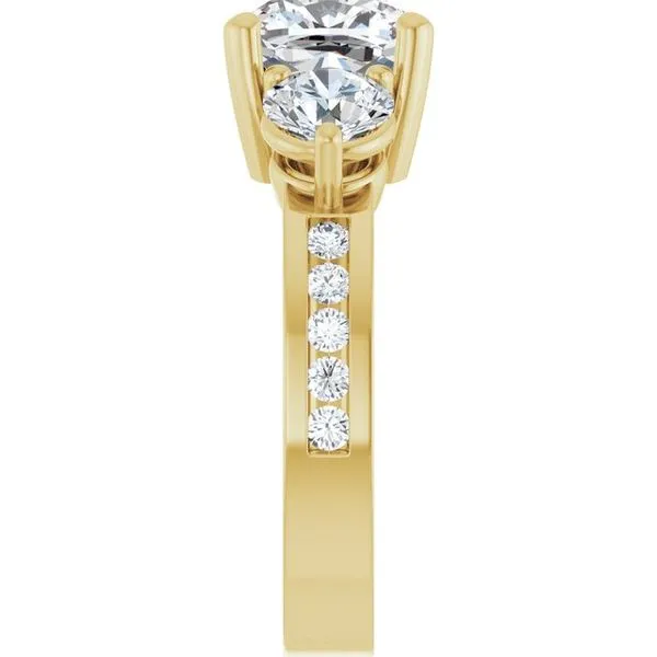 Three-Stone Engagement Ring Image 4 Rox Atlanta Jewelers Decatur, GA