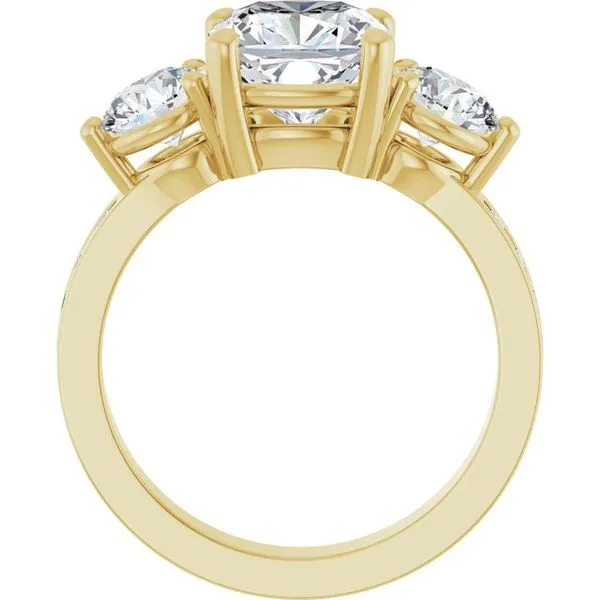 Three-Stone Engagement Ring Image 2 The Ring Austin Round Rock, TX
