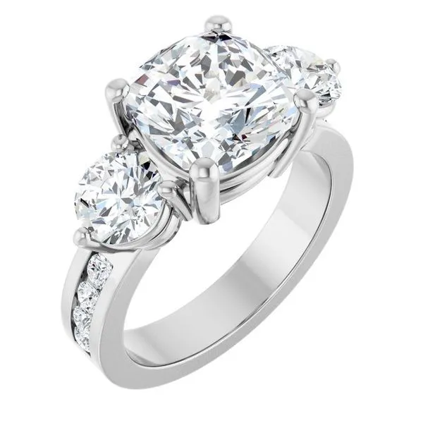 Three-Stone Engagement Ring Northwood Jewelers Northwood, OH