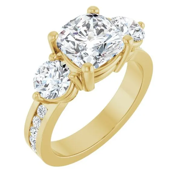 Three-Stone Engagement Ring Northwood Jewelers Northwood, OH