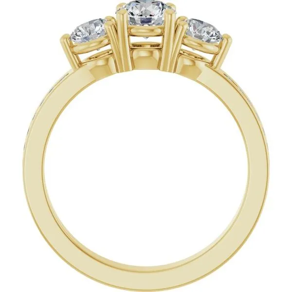 Three-Stone Engagement Ring Image 2 Northwood Jewelers Northwood, OH