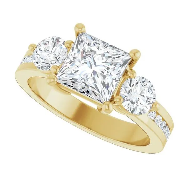 Three-Stone Engagement Ring Image 5 The Ring Austin Round Rock, TX