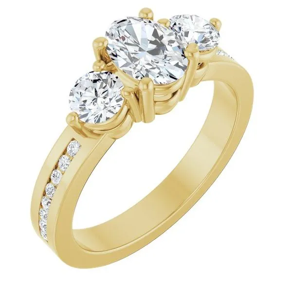 Three-Stone Engagement Ring Northwood Jewelers Northwood, OH