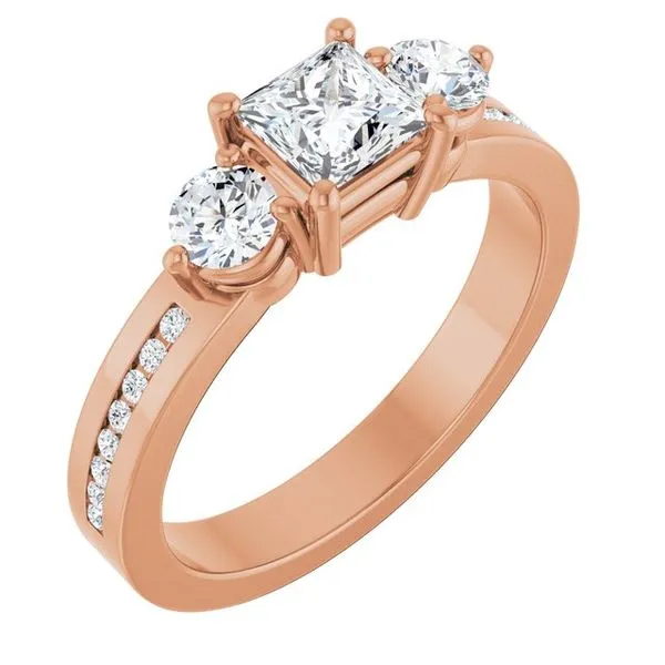 Three-Stone Engagement Ring Northwood Jewelers Northwood, OH