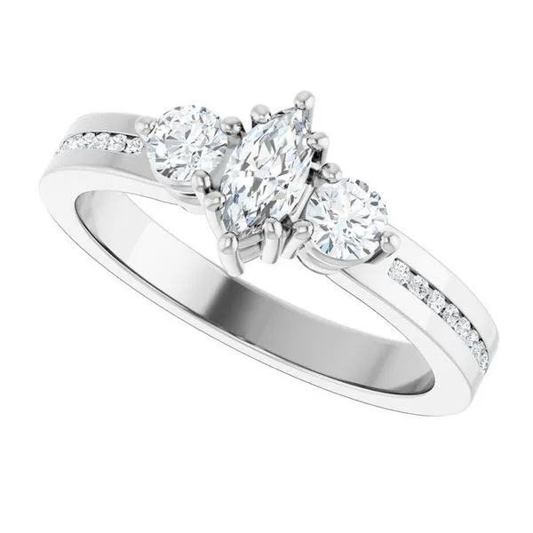 Three-Stone Engagement Ring Image 5 The Ring Austin Round Rock, TX