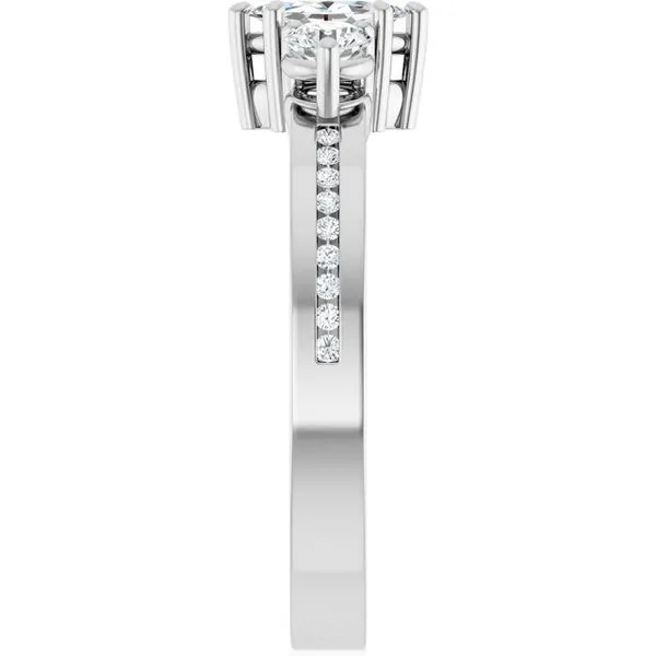 Three-Stone Engagement Ring Image 4 Clater Jewelers Louisville, KY