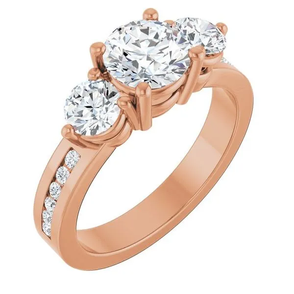 Three-Stone Engagement Ring Arezzo Jewelers Elmwood Park, IL